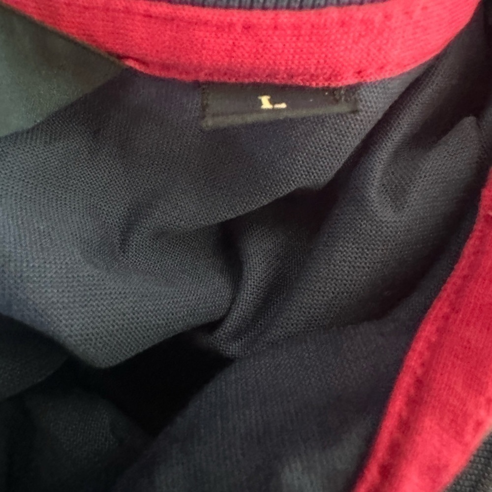 Men’s used Ralph Lauren golf polo shirt blue red size L large - Picture 2 of 5